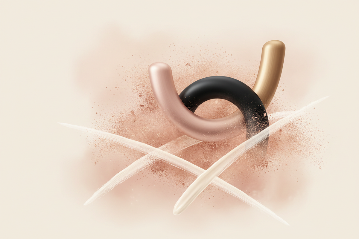 Make-up-Inspiration in Nude- und Rosétönen