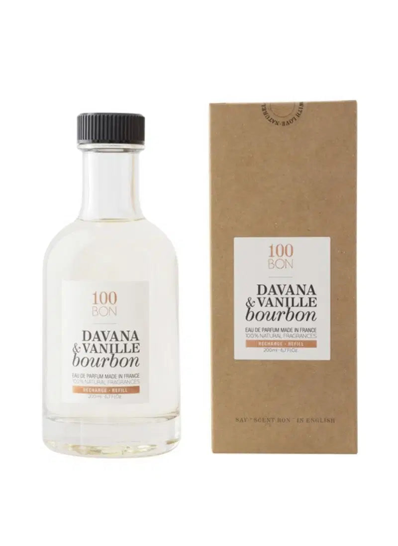100 Bon, Davana & Vanille Bourbon, Eau de Parfum, Unisex, Nachfüllen, 200 ml