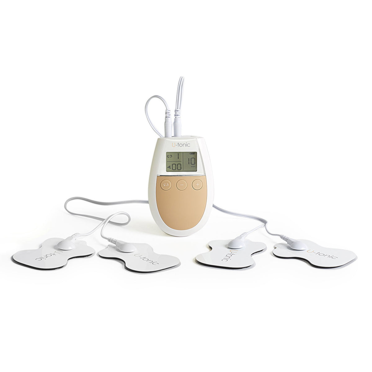 500 Cosmetics, U-Tonic, Electrostimulation With 4 Vibrating Units, Massager, For Muscles, Weiß, Unisex, Erwachsener