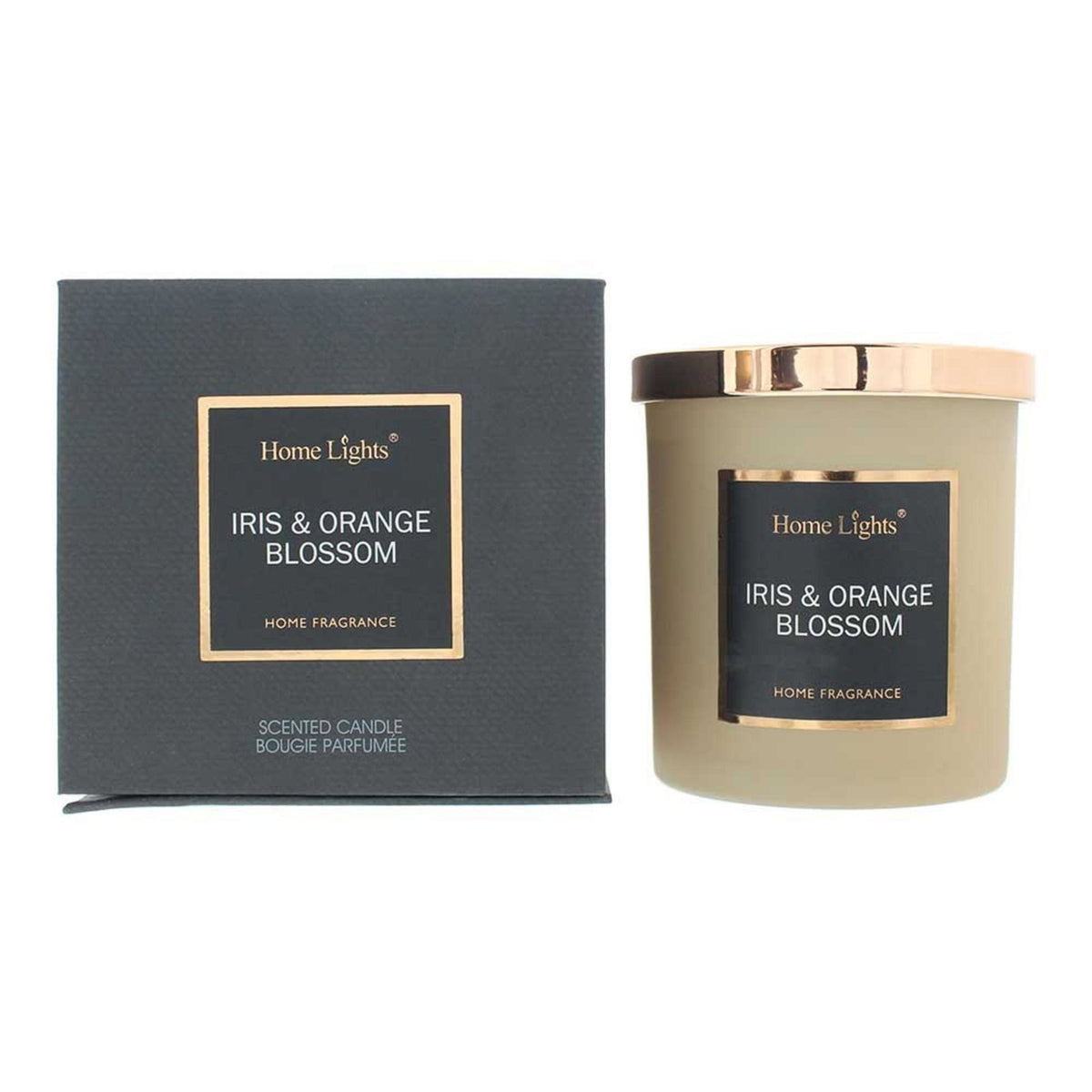 Home Lights, Iris Orange Blossom, Duftkerze, 215 g - Beautyleader
