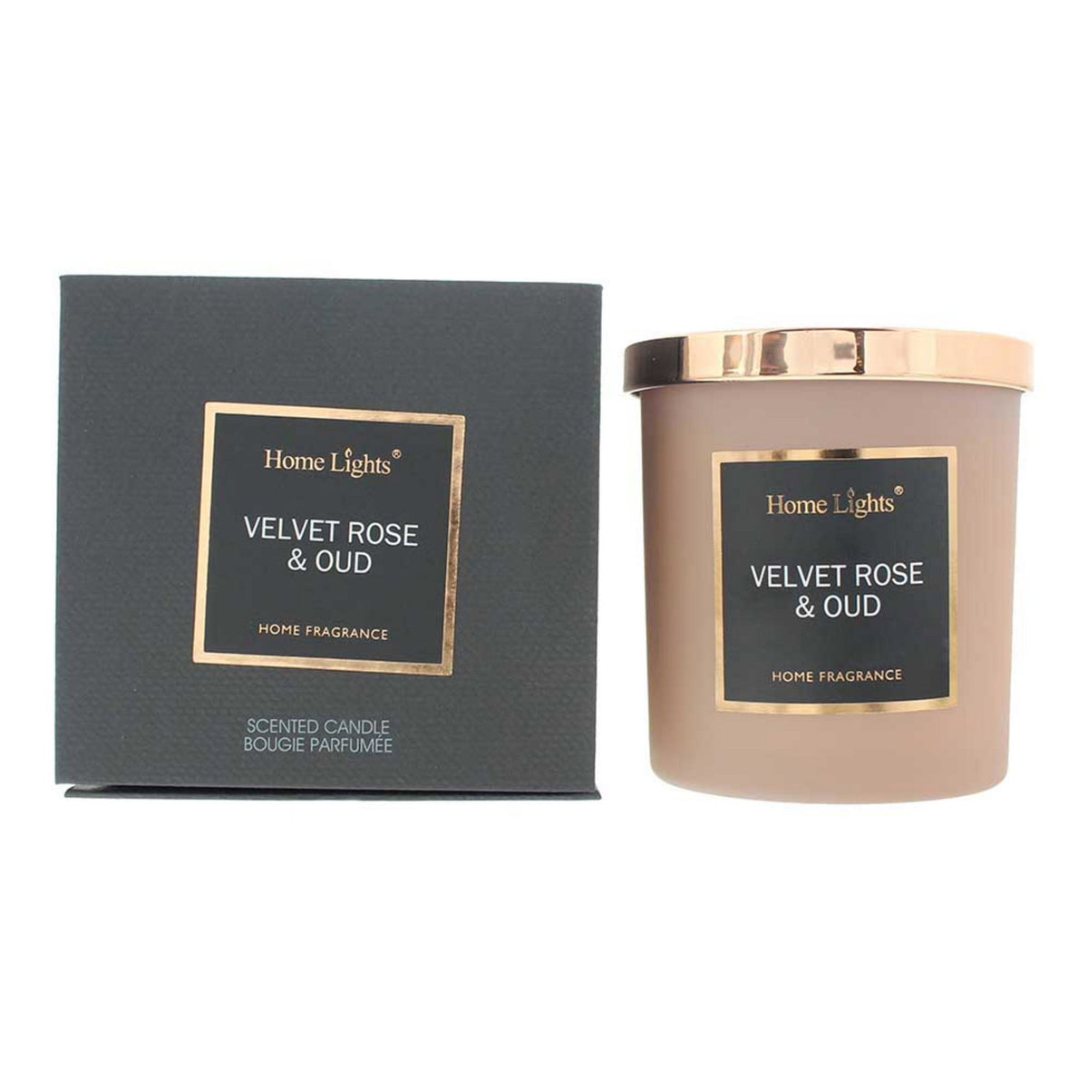 Home Lights, Velvet Rose & Oud, Duftkerze, 215 g - Beautyleader