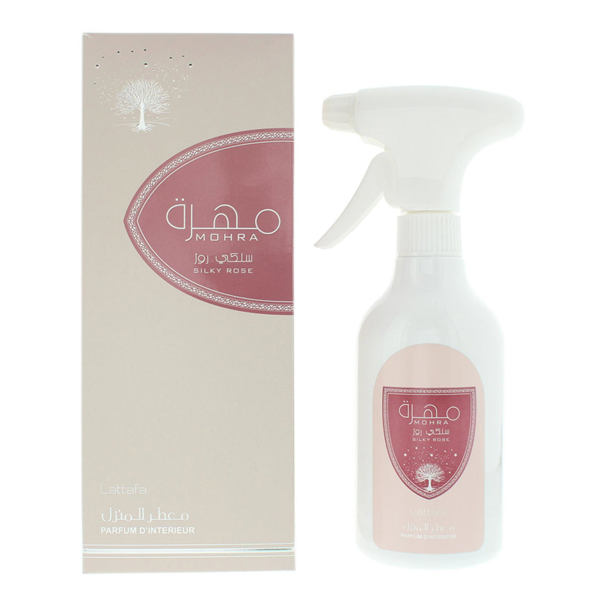 Lattafa, Mohra Silky Rose, Seidenrose, Raumspray, 450 ml - Beautyleader