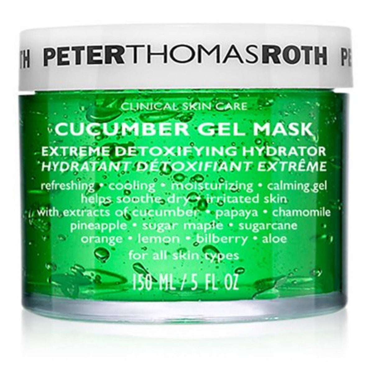 Peter Thomas Roth, Cucumber De-Tox, Beruhigend, Gelmaske, Gesicht, 150 ml