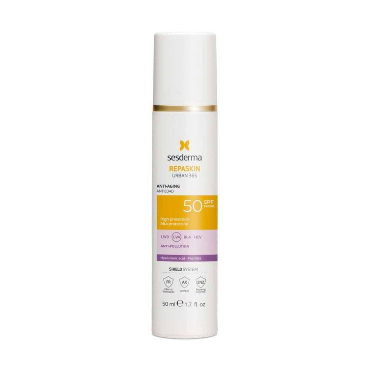 Sesderma, Repaskin, Anti-Aging, Vor Sonneneinstrahlung, Sahne, Für das Gesicht, SPF 50, 50 ml - Beautyleader