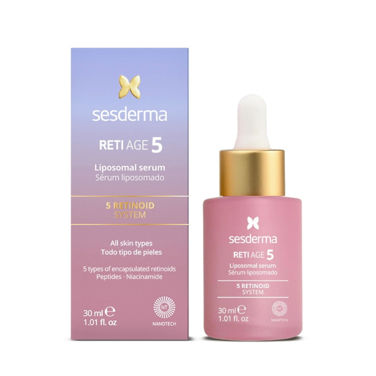 Sesderma, Reti Age 5, Anti-Aging & Regenerating, Day & Night, Serum, For Face, 30 ml - Beautyleader