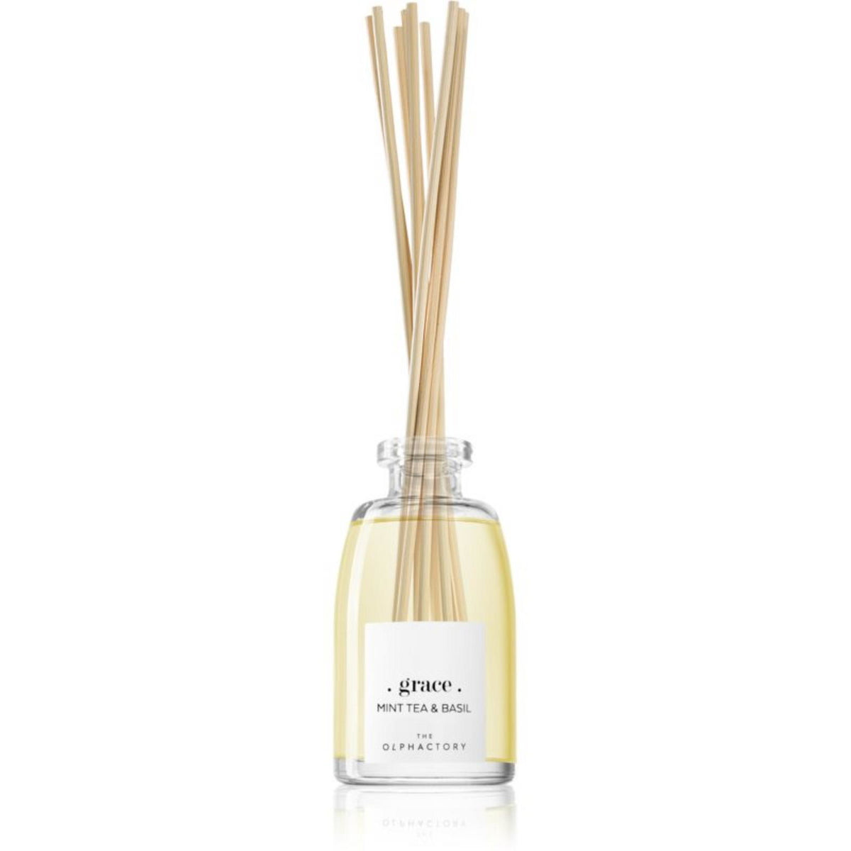 The Olphactory, Grace Mint Tea & Basil, Duftstäbchen, Aroma-Rattanstäbchen-Diffusor, 250 ml