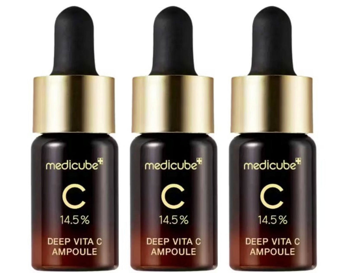 Setzen, Medicube, Deep Vita C, Aufhellung, Gesichtswasser, Für Gesicht & Hals, 3 stk, 30 g