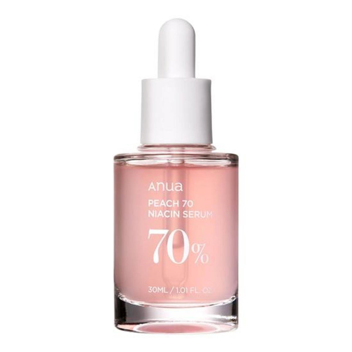 Anua, Peach 70, Niacinamid, Glanz, Nach der Reinigung, Serum, Für das Gesicht, 30 ml