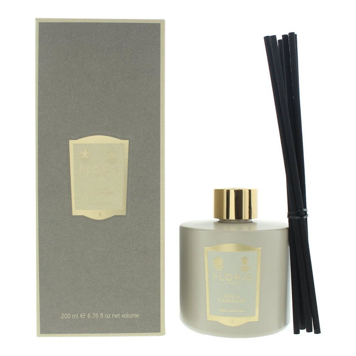 Floris Of London, Oud And Cashmere, Schilfdiffusor, Aroma-Rattanstäbchen-Diffusor, 200 ml - Beautyleader