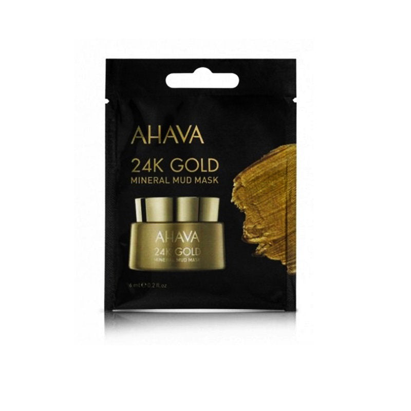 Ahava, Single Use 24K Gold Mineral, Hydratisierend, Schlamm-Maske, Für das Gesicht, 6 ml