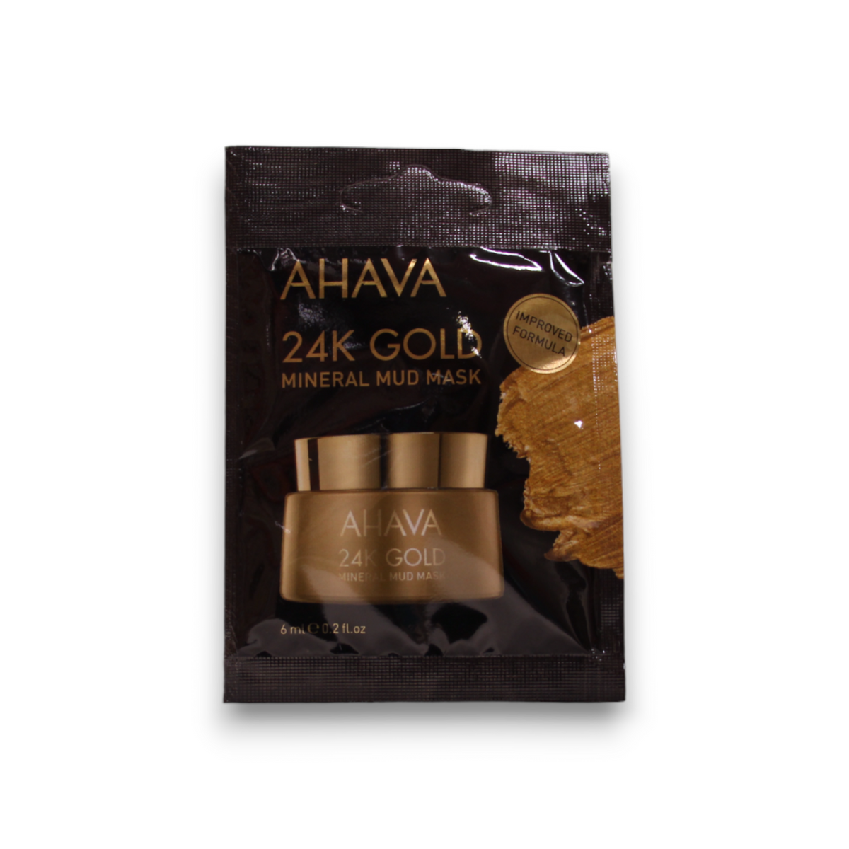 Ahava, Single Use 24K Gold Mineral, Hydratisierend, Schlamm-Maske, Für das Gesicht, 6 ml