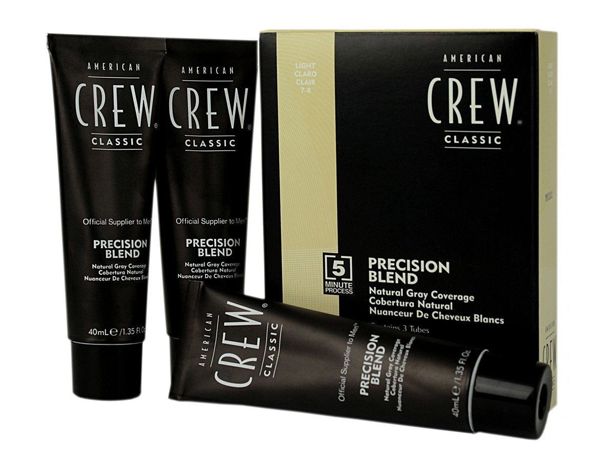 American Crew, Precision Blend, Semi-permanente Haarfarbe, 7-8 Light, 3x, 40 ml