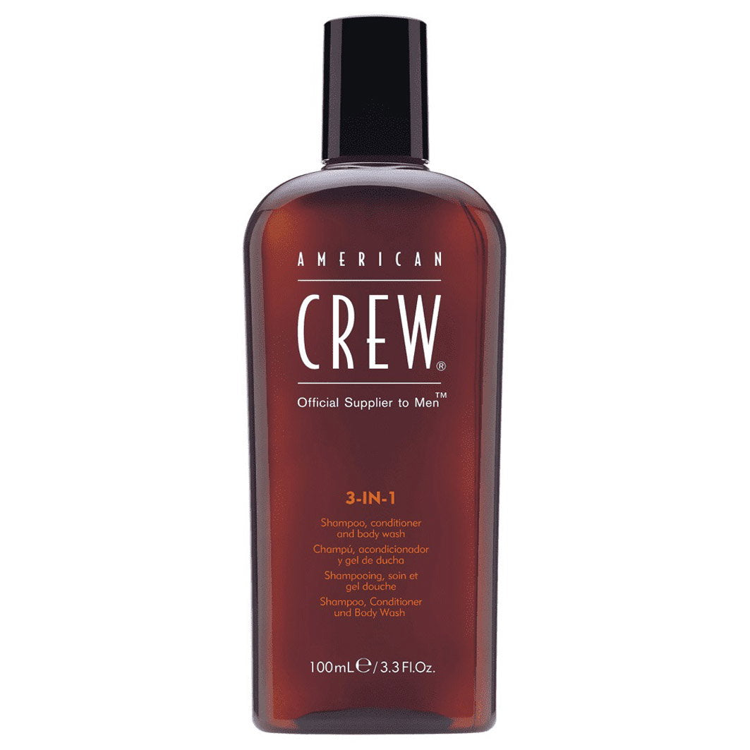 American Crew, Classic, Vegan, Haarshampoo, Spülung & Duschgel 3-in-1, Zur Befeuchtung, 100 ml