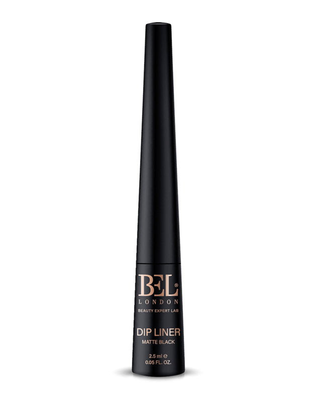 Bel London, Dip Liner, Wasser, Wasserdicht, Farbe, Konturierung, Flüssiger Eyeliner, Matt Schwarz, 2.5 ml
