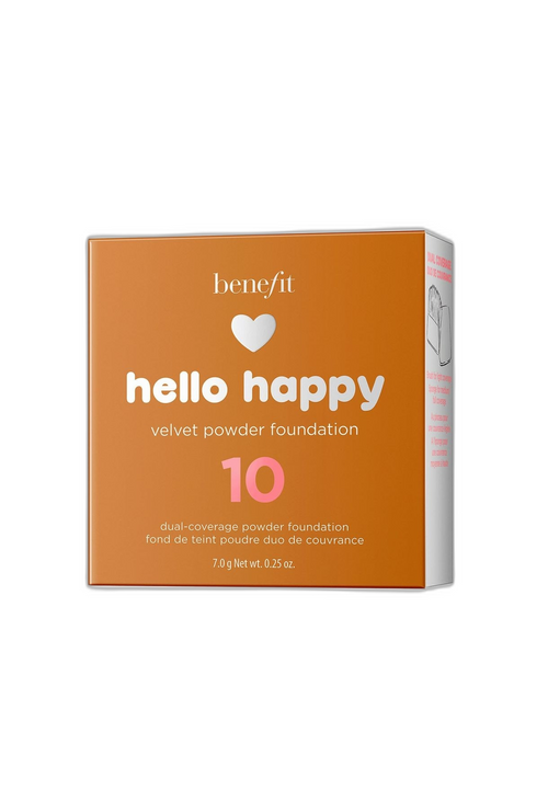 Benefit, Hello Happy Velvet, Mattierend, Kompakt-Foundation, 10, Dunkel, 7 g - Beautyleader