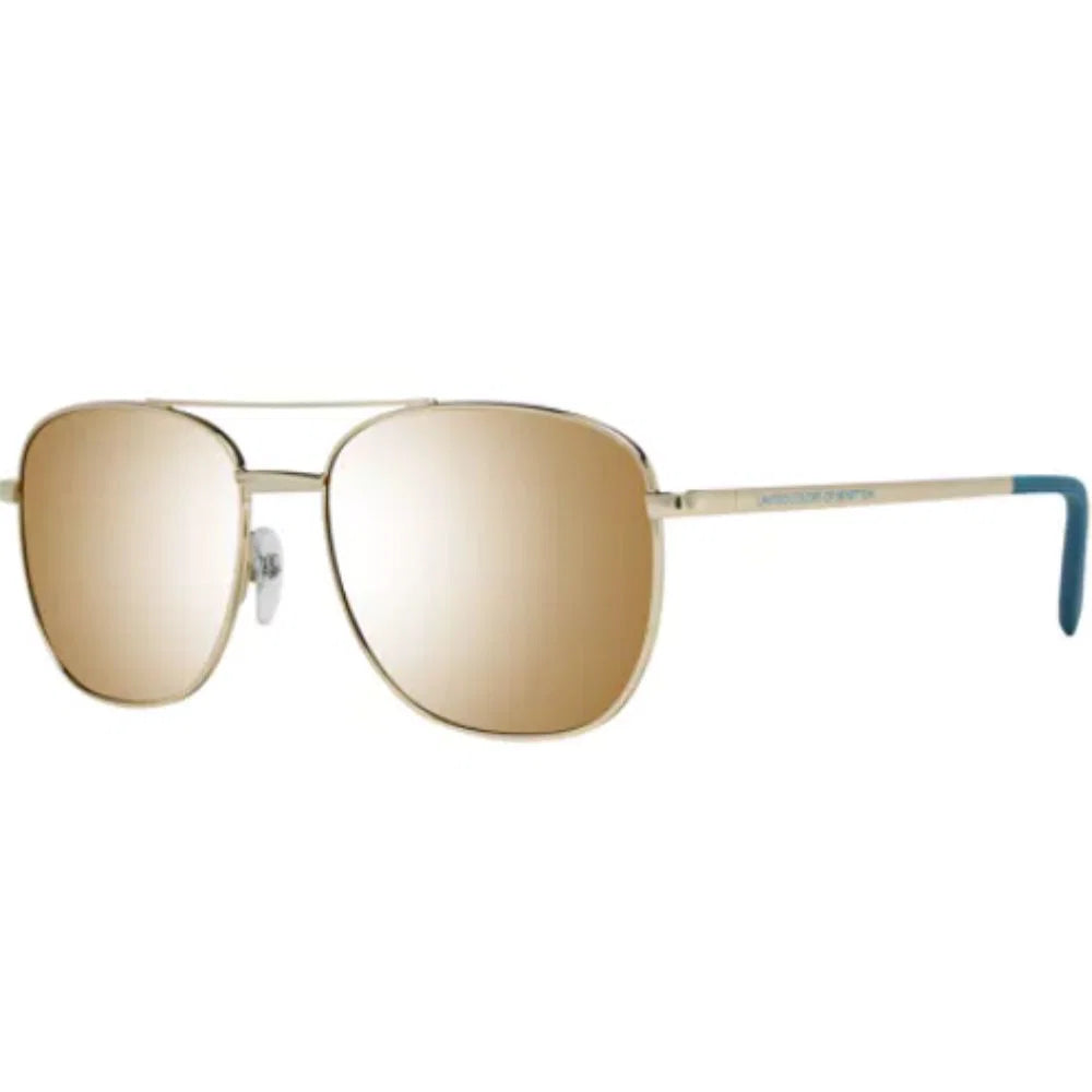 Benetton, United Colors of Benetton, Sonnenbrille, Goldenes Rechteck, Unisex