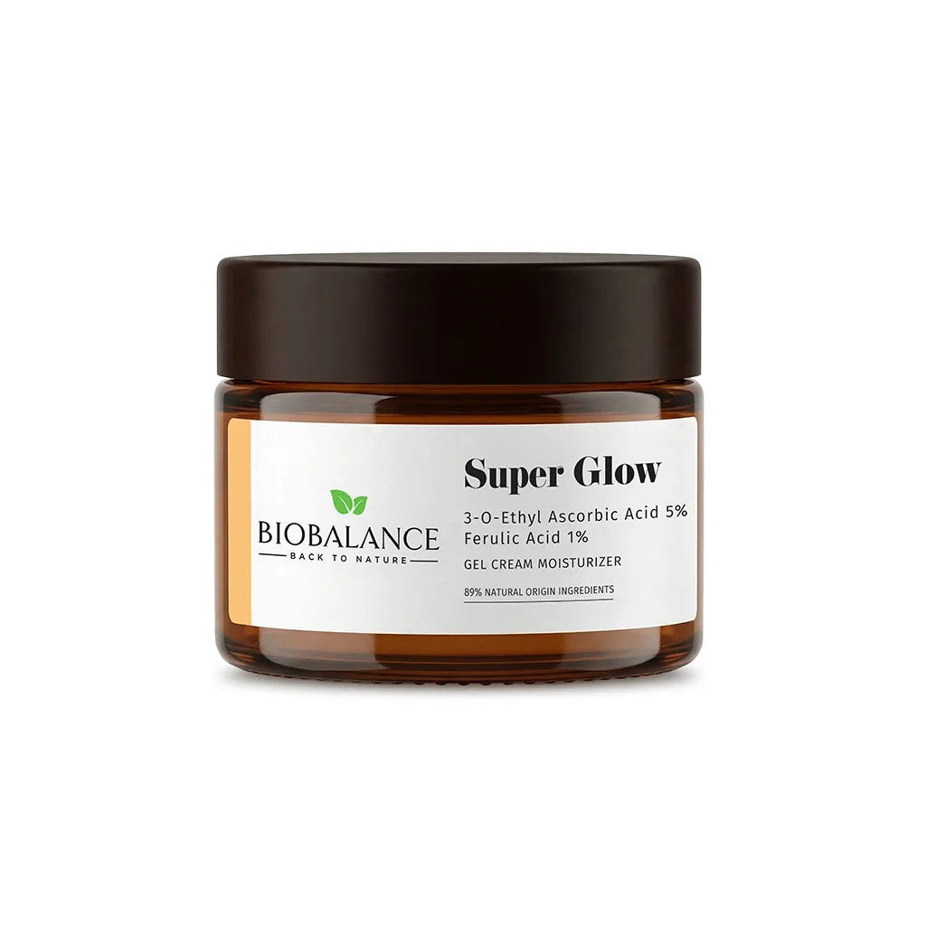Bio Balance, Super Glow, Brightening, Anti-Aging & Anti-Wrinkle, Morgen & Abend, Gel-Creme, Für das Gesicht, 50 ml - Beautyleader