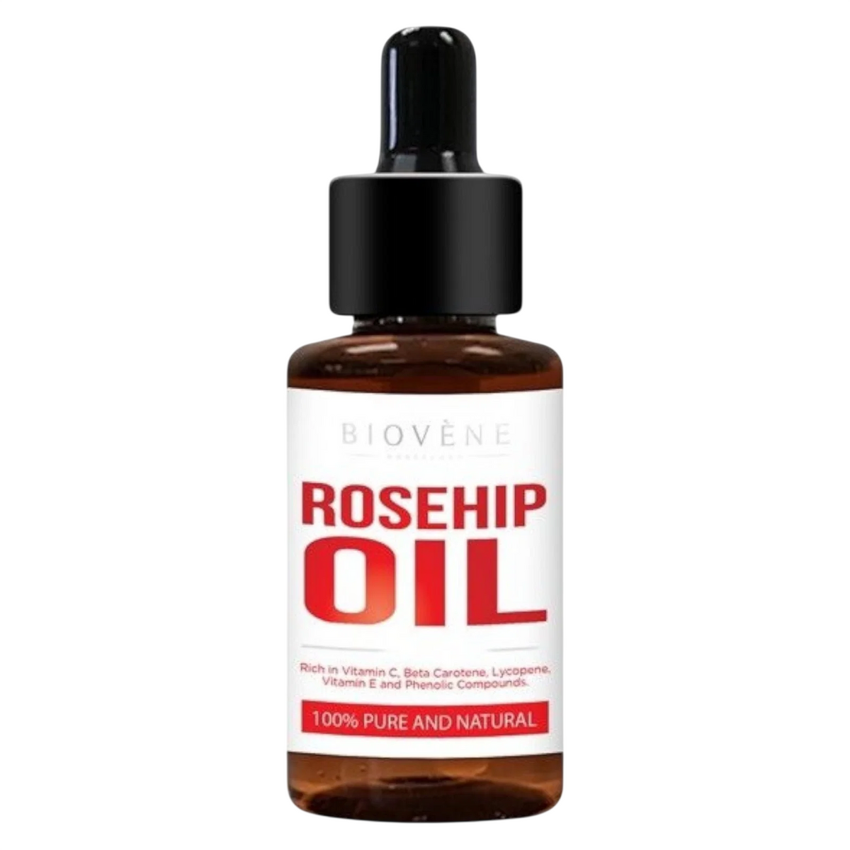 Biovene, Rosehip Oil, Vitamin E, Anti-Aging, Öl, Für das Gesicht, 30 ml *Tester - Beautyleader