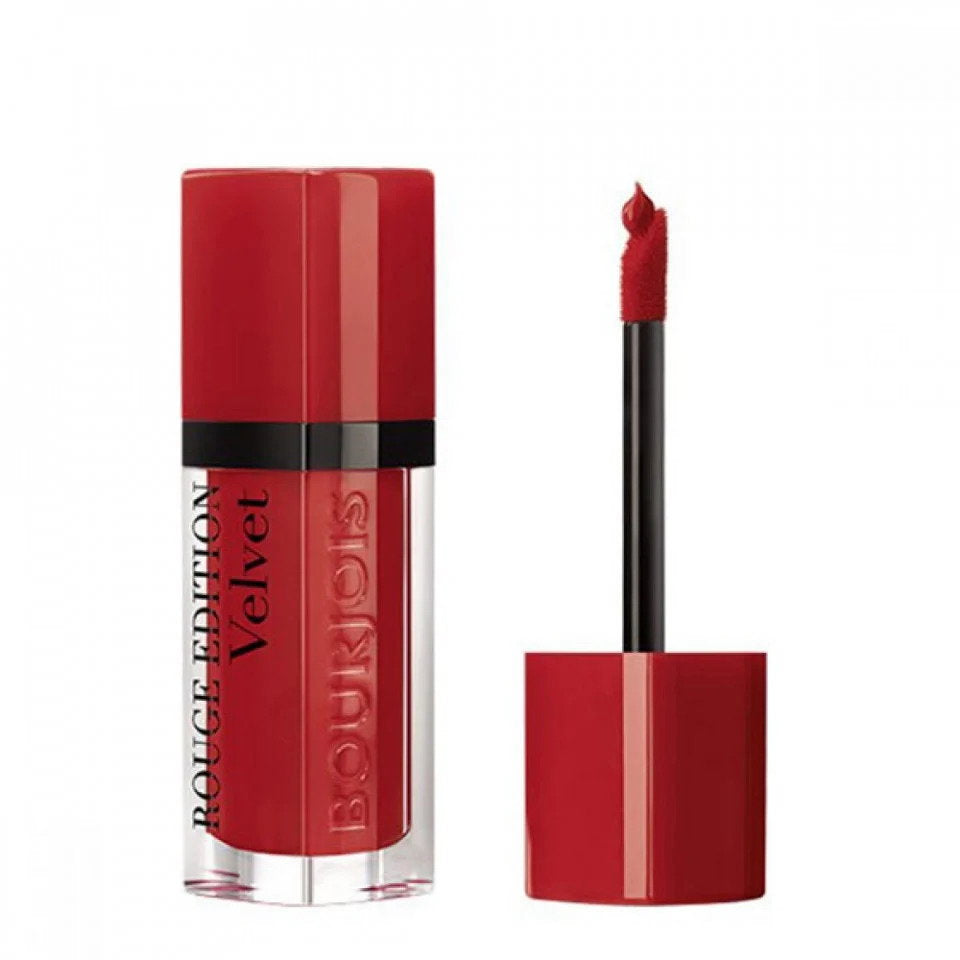 Bourjois, Rouge Edition Velvet, Dimeticon, Matt, Flüssiger Lippenstift, 01, Niemand ist rot, 7.7 ml - Beautyleader