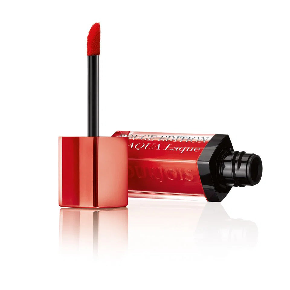 Bourjois, Rouge Edition Aqua Laque, Flüssiger Lippenstift, 05, Rote meine Lippen, 7.7 ml