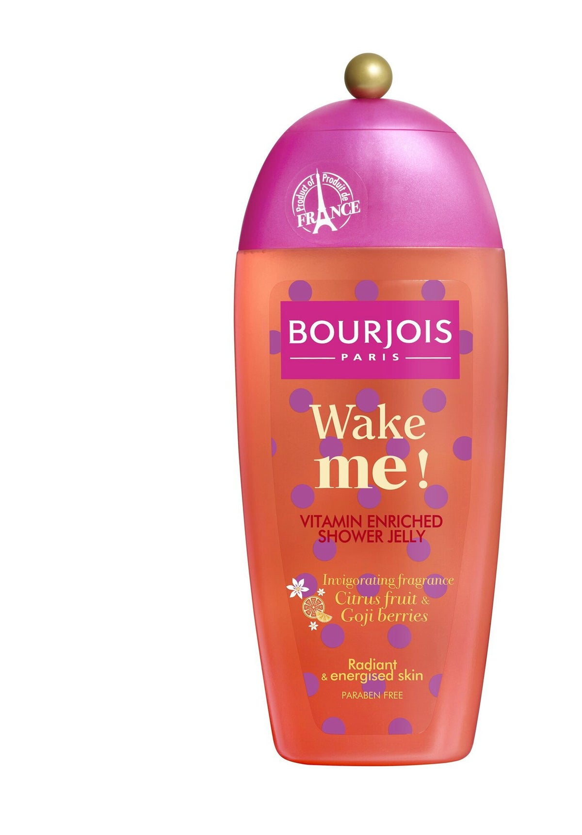 Bourjois, Wake Me!, Zitrus, Energetisierend, Duschgel, Für alle Hauttypen, 250 ml