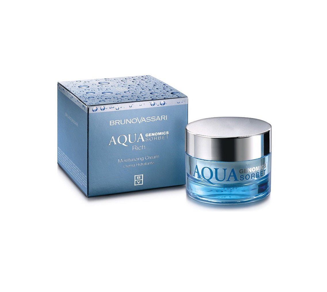 Bruno Vassari, Aqua Genomics Sorbet, Hyaluronsäure, Hydratisierend, Reichhaltige Creme, Für das Gesicht, 50 ml