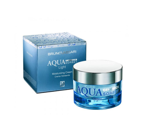 Bruno Vassari, Aqua Genomics Sorbet, Glyzerin, Hydratisierend, Morgen & Abend, Sahne, Für Gesicht & Hals, 50 ml