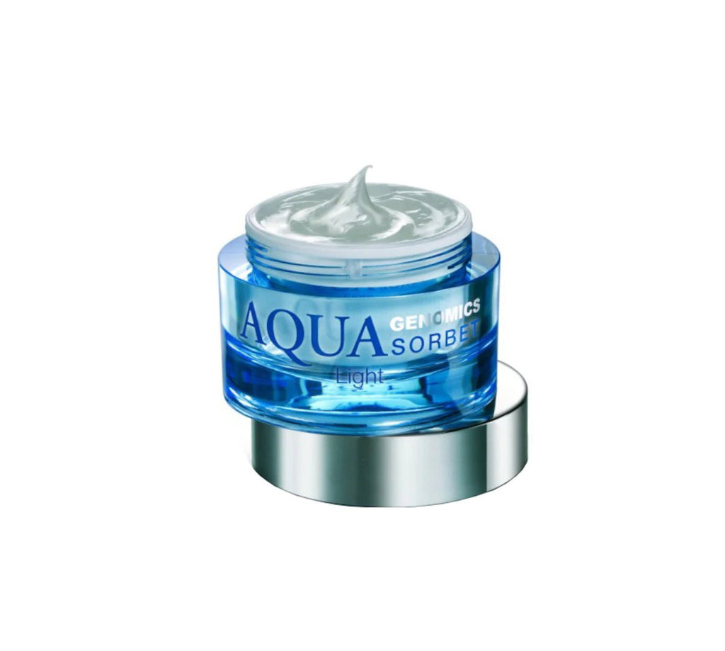 Bruno Vassari, Aqua Genomics Sorbet, Glyzerin, Hydratisierend, Morgen & Abend, Sahne, Für Gesicht & Hals, 50 ml