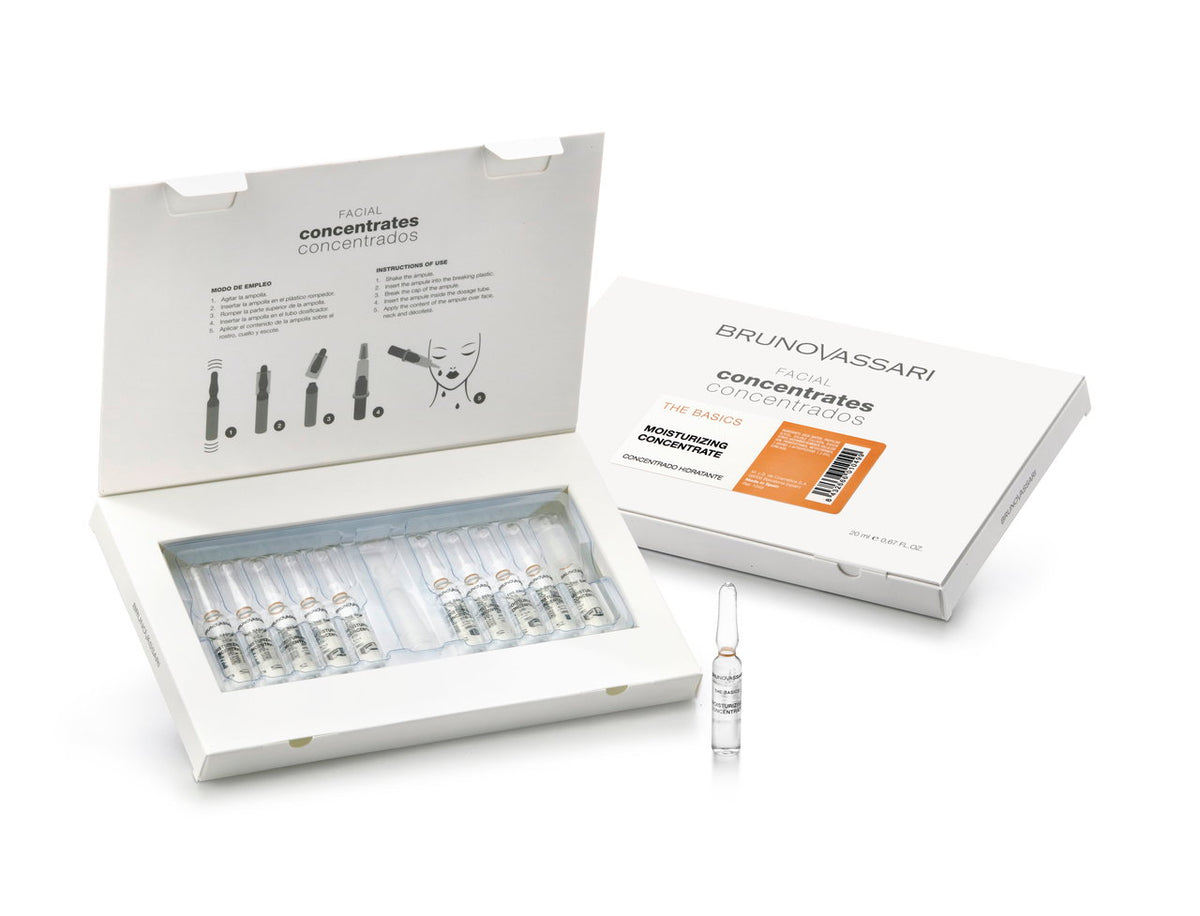 Setzen, Bruno Vassari, The Basics, Salicylsäure, Feuchtigkeitsspendend, Konzentrieren, Für das Gesicht, 10 stk., 2 ml