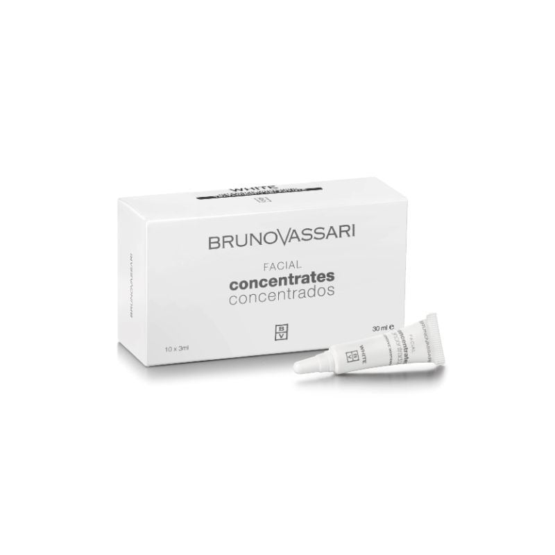 Setzen, Bruno Vassari, White, Aufhellung, Konzentrieren, Für das Gesicht, 10 stk., 3 ml
