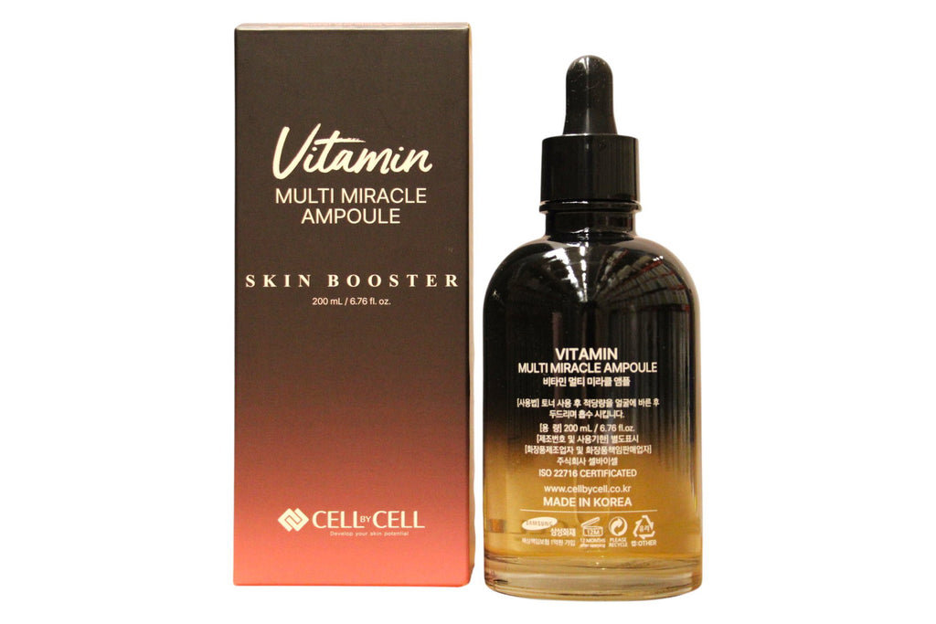 Cell By Cell, Miracle Ampoule, Multivitamin, Anti-Flecken & Aufheller, Serum, Für das Gesicht, 200 ml