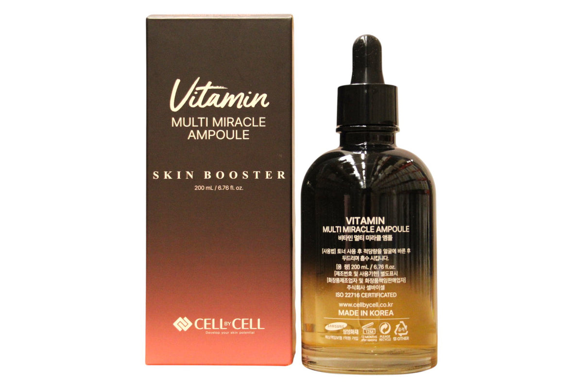 Cell By Cell, Miracle Ampoule, Multivitamin, Anti-Flecken & Aufheller, Serum, Für das Gesicht, 200 ml