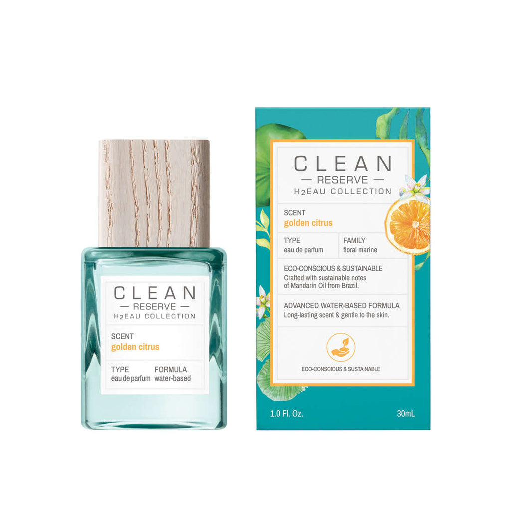 Clean, H2Eau Golden Citrus, Eau de Parfum, Unisex, 30 ml