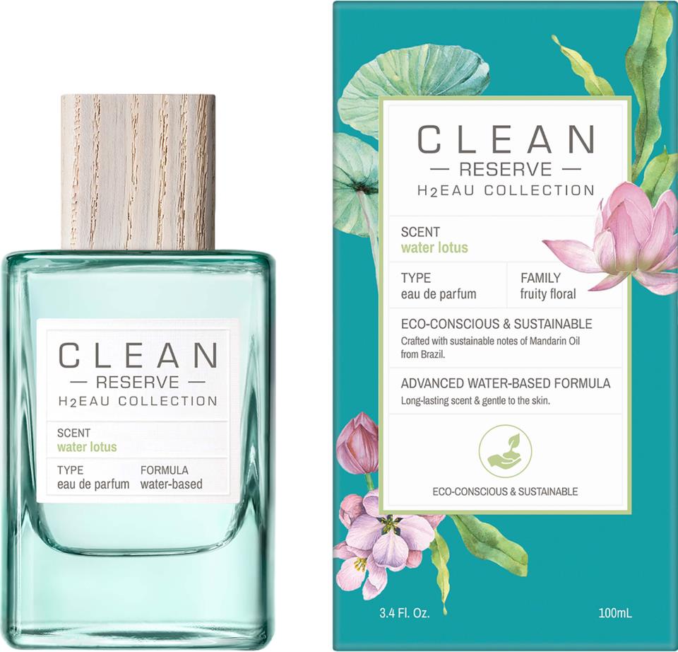 Clean, H2Eau Water Lotus, Eau de Parfum, Für Frauen, 100 ml