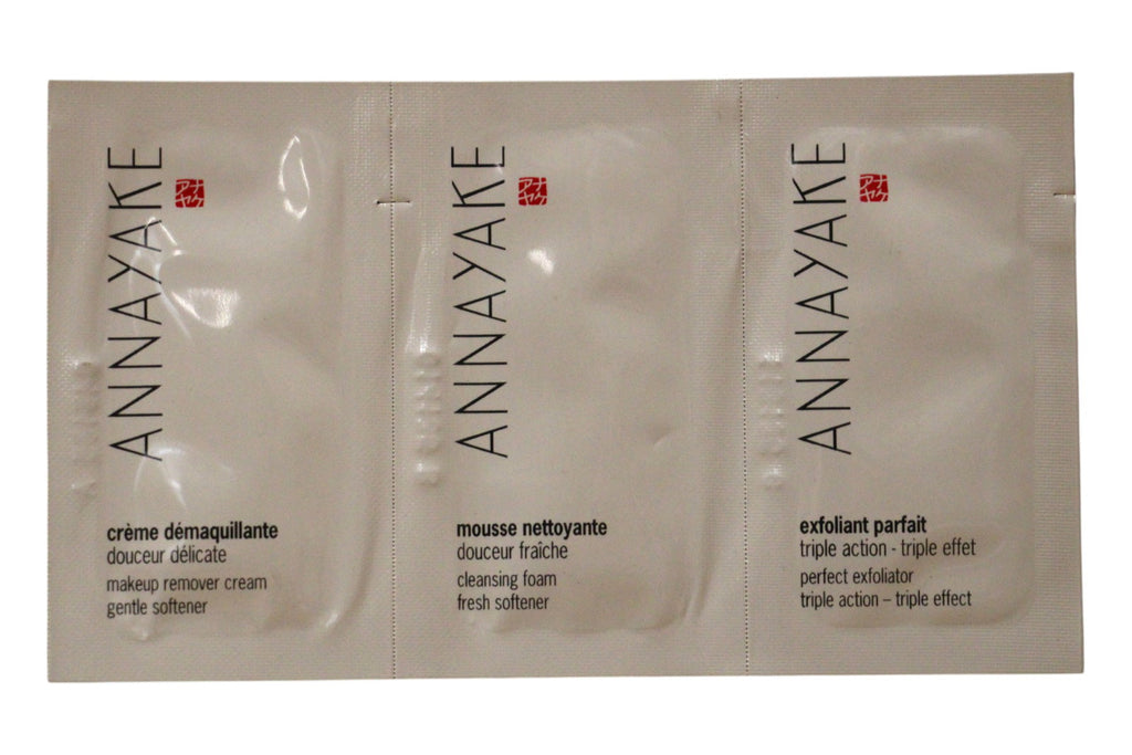 Cleansing Ritual Set Annayake: Annayake, Cleansing Foam, 1 ml *Sample + Annayake, Makeup Remover Cream, 1 ml *Sample + Annayake, Exfoliating Cleanser, 1 ml *Sample