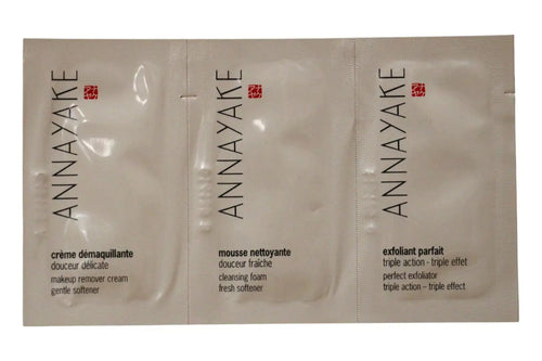 Cleansing Ritual Set Annayake: Annayake, Cleansing Foam, 1 ml *Sample + Annayake, Makeup Remover Cream, 1 ml *Sample + Annayake, Exfoliating Cleanser, 1 ml *Sample - Beautyleader