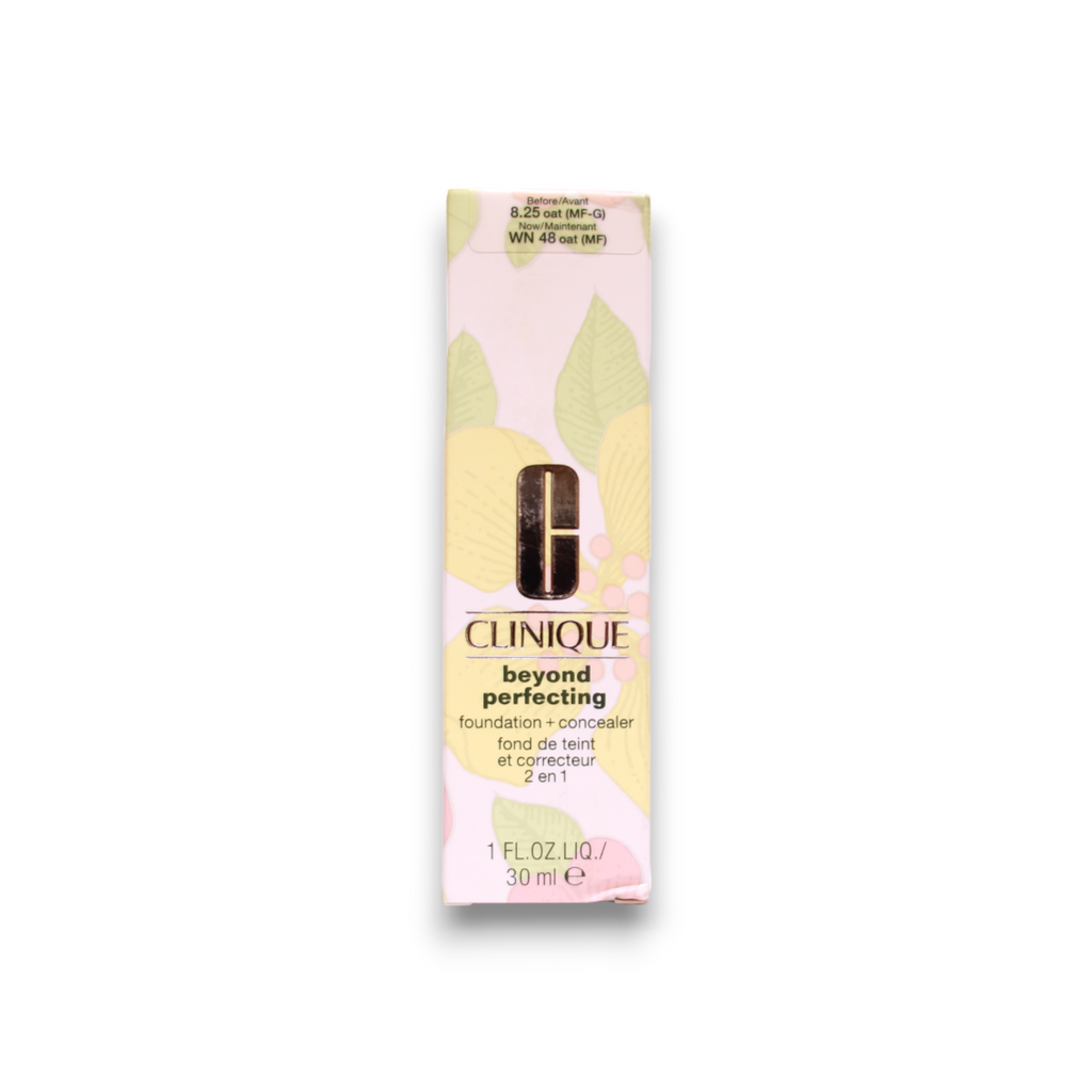 Clinique, Beyond Perfecting, Parabenfrei, Mattes Finish, Flüssige Grundierung & Concealer 2-in-1, 48, Hafer, 30 ml