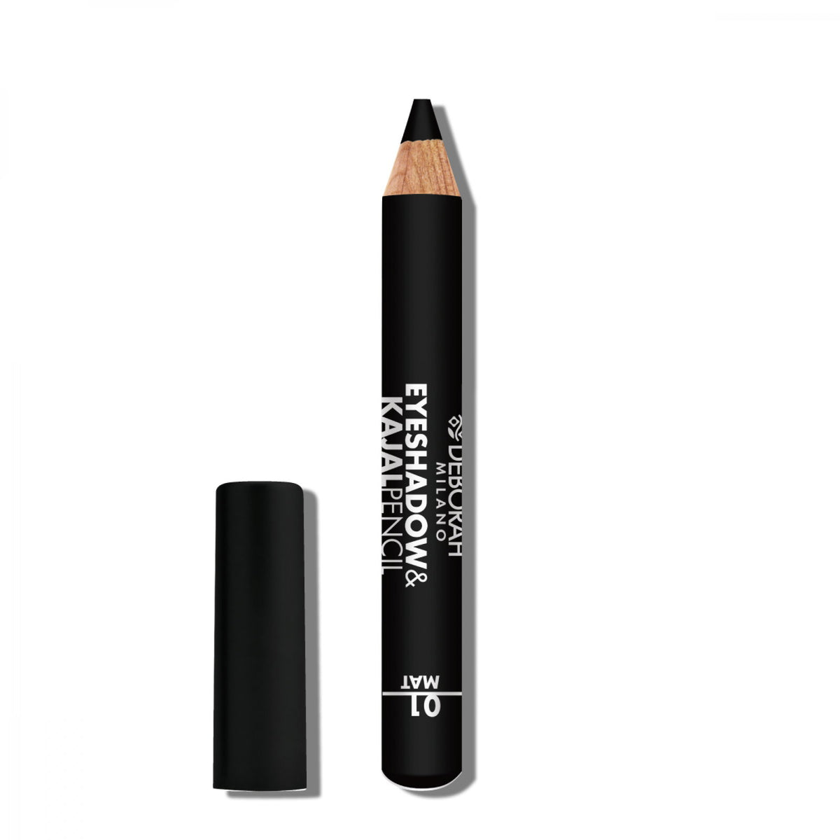 Deborah, Deborah, Mischen, Matt, Lidschatten & Kajal Eyeliner 2-in-1, 01, Schwarz, 2 g