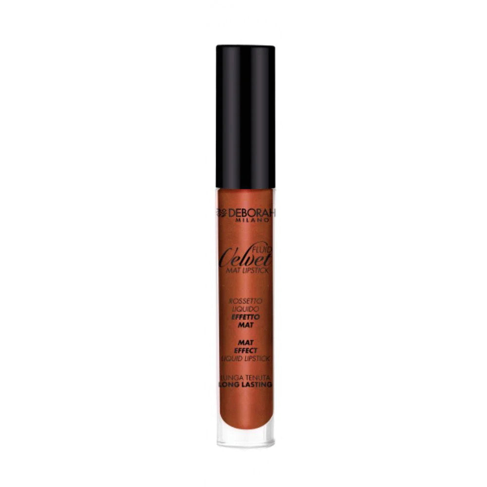 Deborah, Fluid Velvet, Matt, Flüssiger Lippenstift, 53, Braun, 4.5 g