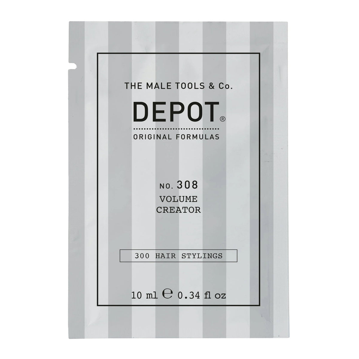 Depot, 300 Hair Stylings No. 308, UV-Filter, Haarstyling-Gel, Für Volumen, Mittlerer Halt, 10 ml