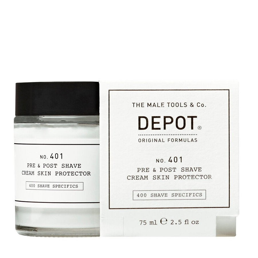 Depot, 400 Shave Specifics No. 401, Beruhigend, Rasiercreme vor und nach der Rasur, 75 ml