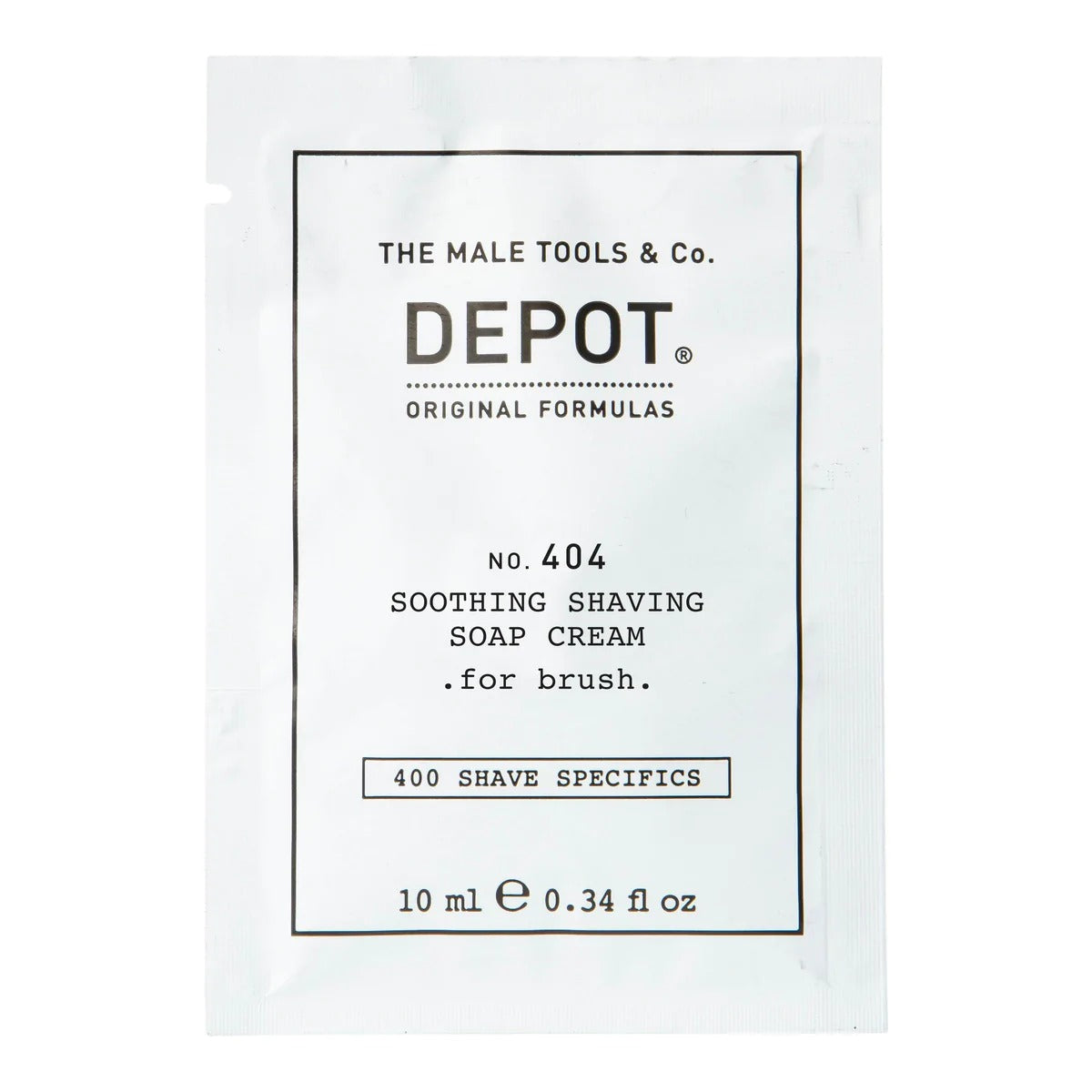 Depot, 400 Shave Specifics No. 404 , Allantoin, Beruhigend, Rasierseifencreme, 10 ml