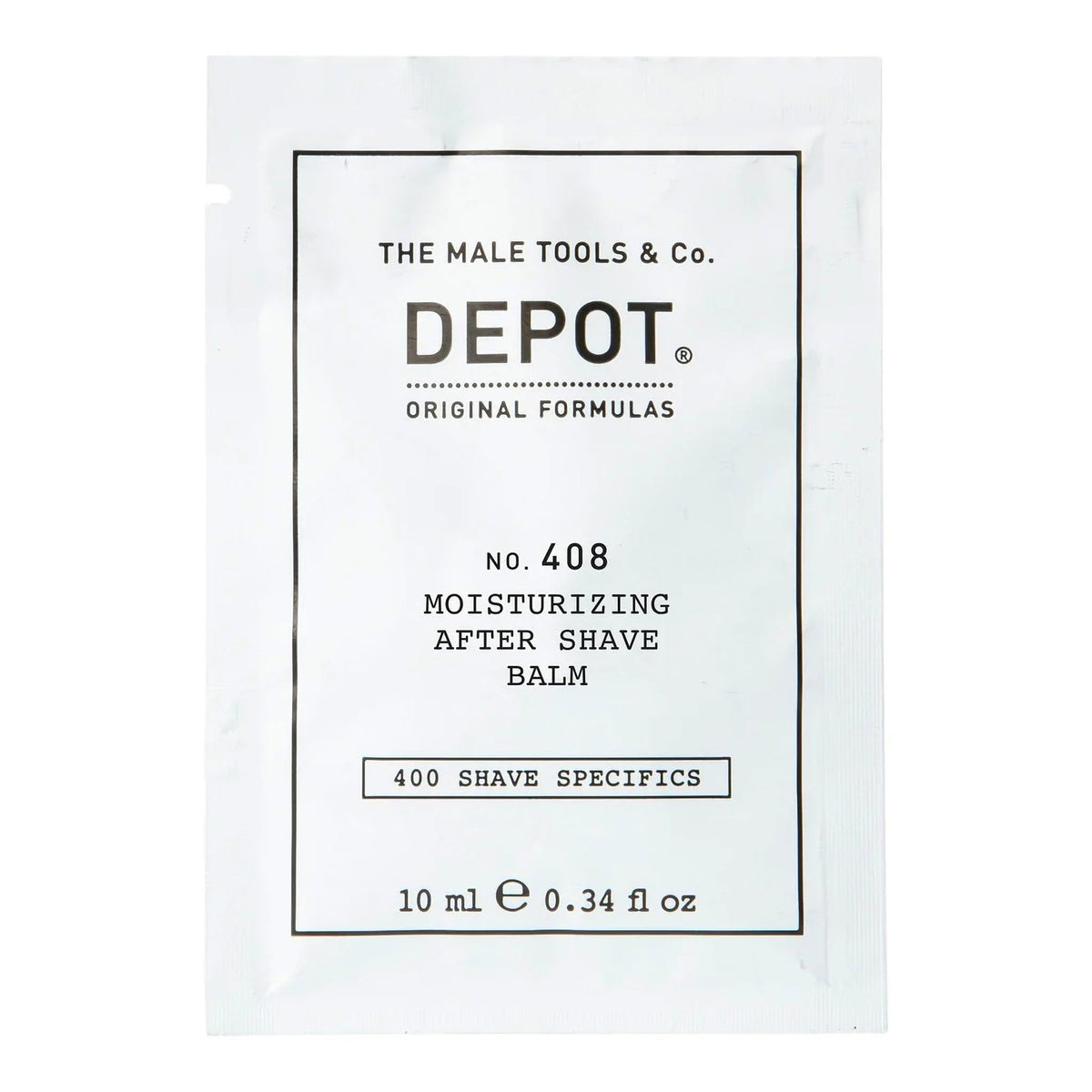 Depot, 400 Shave Specifics No. 408, Klassisches Köln, Feuchtigkeitsspendend, After-Shave Balsam, 10 ml