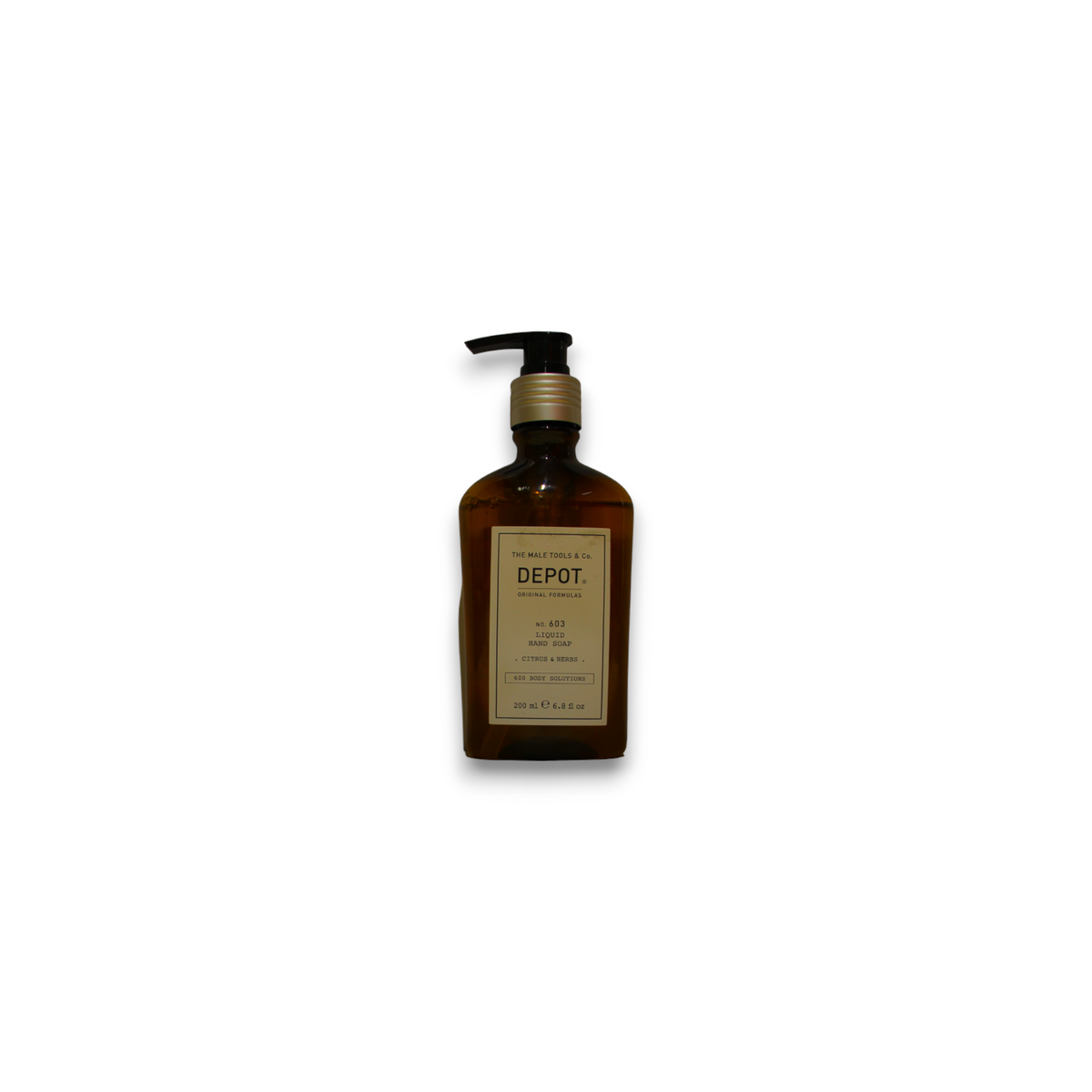 Depot, 600 Body Solutions No. 603, Zitrus & Kräuter, Sorbit, Reinigung, Flüssigseife, Für Hände, 200 ml