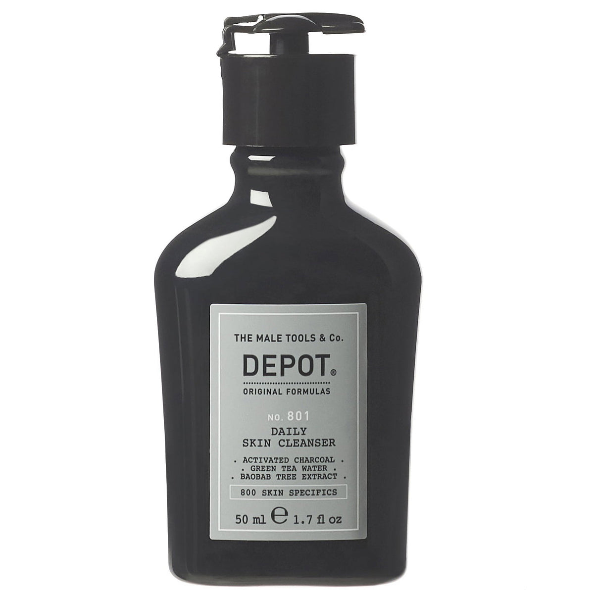 Depot, 800 Skin Specifics No. 801, Aktivkohle, Entgiftend, Reinigungsgel, Für das Gesicht, 50 ml