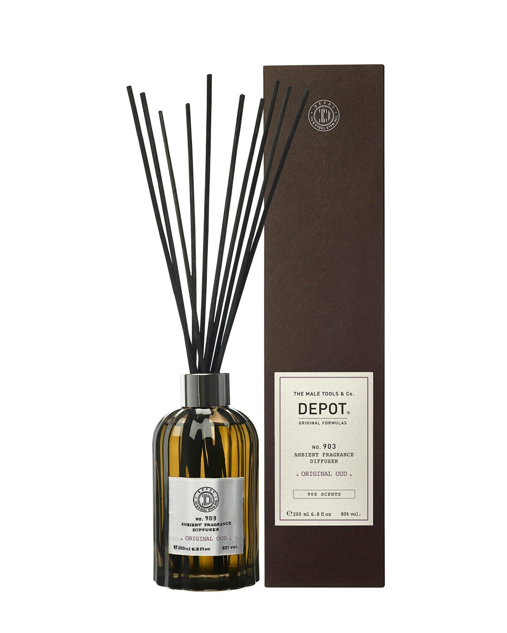 Depot, 900 Scents No. 903, Stock, Originaler Oud, Aroma-Rattanstäbchen-Diffusor, 200 ml