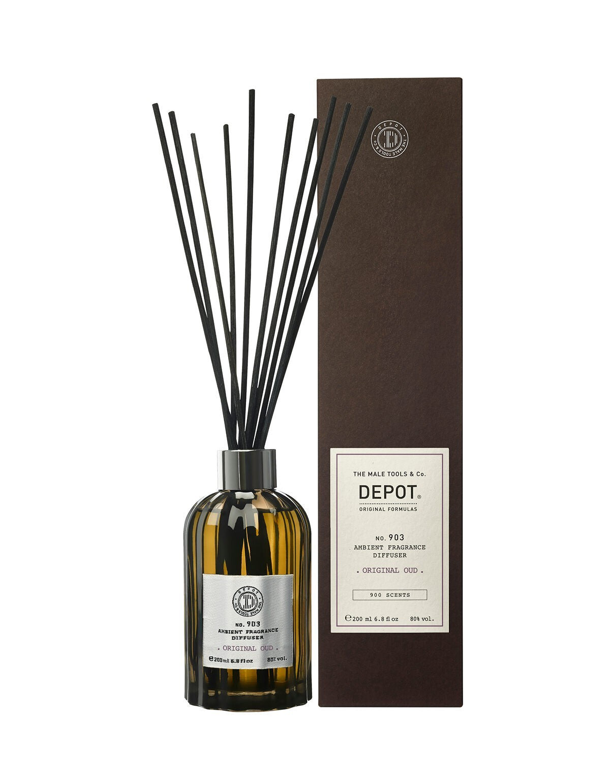 Depot, 900 Scents No. 903, Stock, Originaler Oud, Aroma-Rattanstäbchen-Diffusor, 200 ml