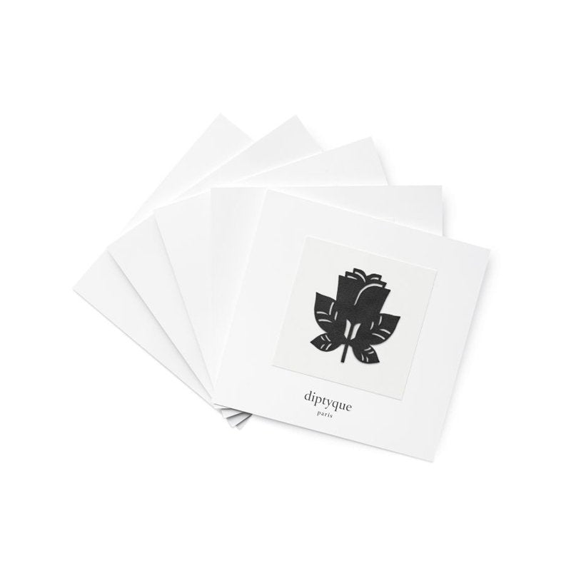 Setzen, Diptyque, Eau Rose - Patch De Parfum, Körperaufkleber, Parfümiert, Floral, Für die Haut, Schwarz, 5 stk