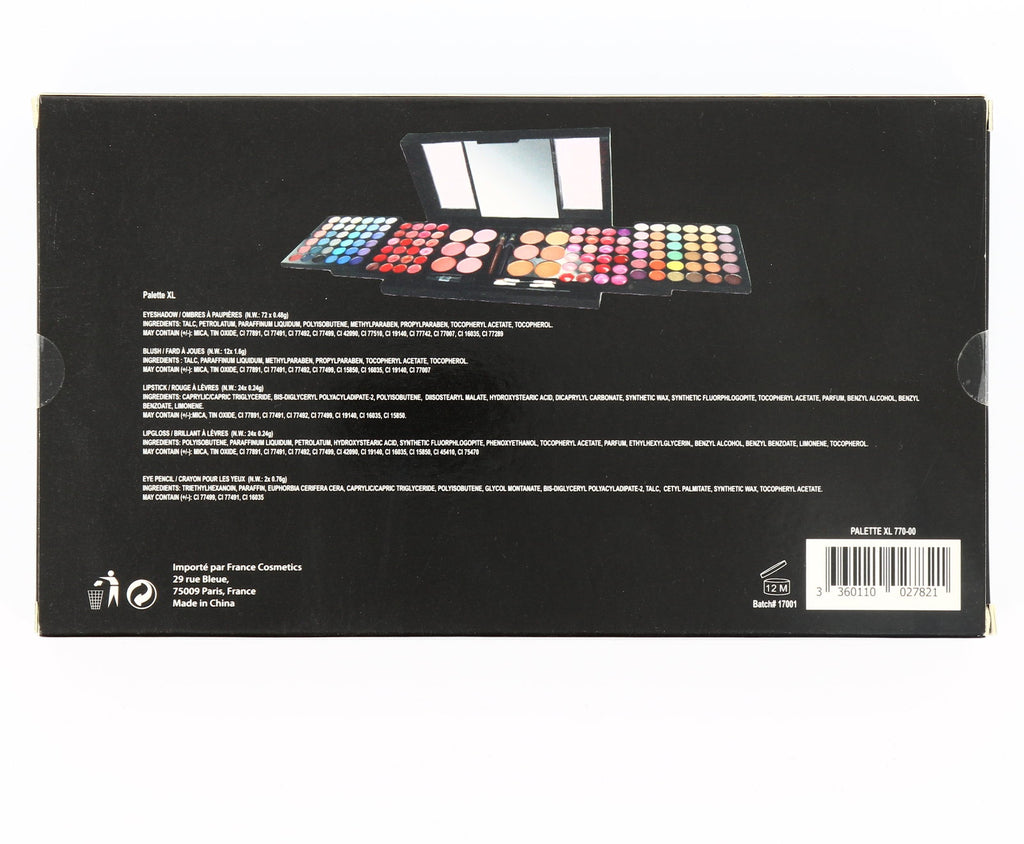 France Cosmetics , France Cosmetics , Gesichtspalette, 72 + 12 + 24 + 24 + 2 stk, 67 g