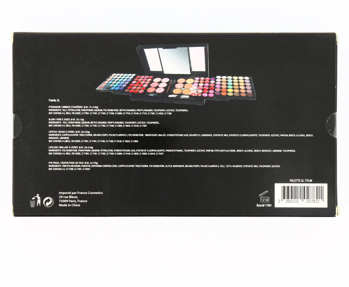 France Cosmetics , France Cosmetics , Gesichtspalette, 72 + 12 + 24 + 24 + 2 stk, 67 g